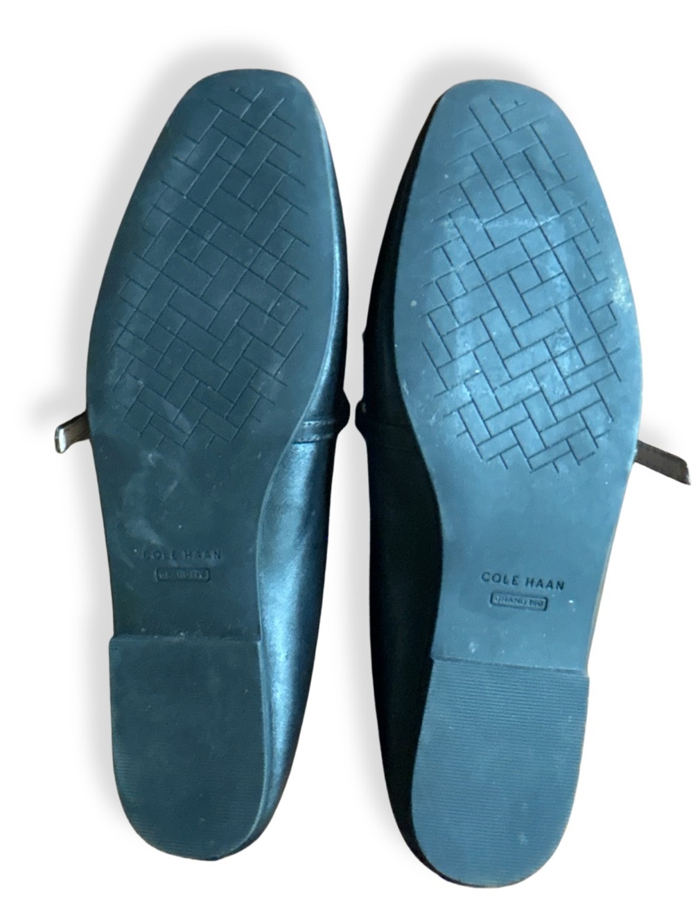 Cole Haan Black Leather Mary Jane Flats with Strap - Picture 9 of 10